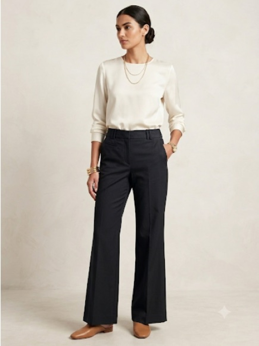 LOFT Black Julie Fit Trouser Size 6 Regular